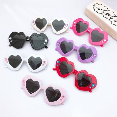 Children'S Sunglasses Uv Protection Baby Trendy Boys And Girls Love Cartoon Cute Sunglasses Glasses Accessories