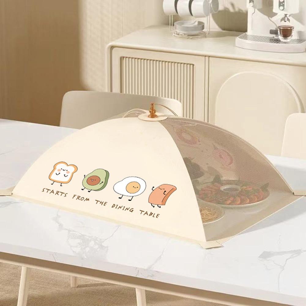

Cartoon Pattern Meal Leftovers Dustproof Cover Flower Kitchen Desktop Cover Housework Supplies Cartoon-50*70cm