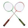 Steel Alloy High Elastic Sponge Handle Badminton Racket Set Training Racquets with Bag