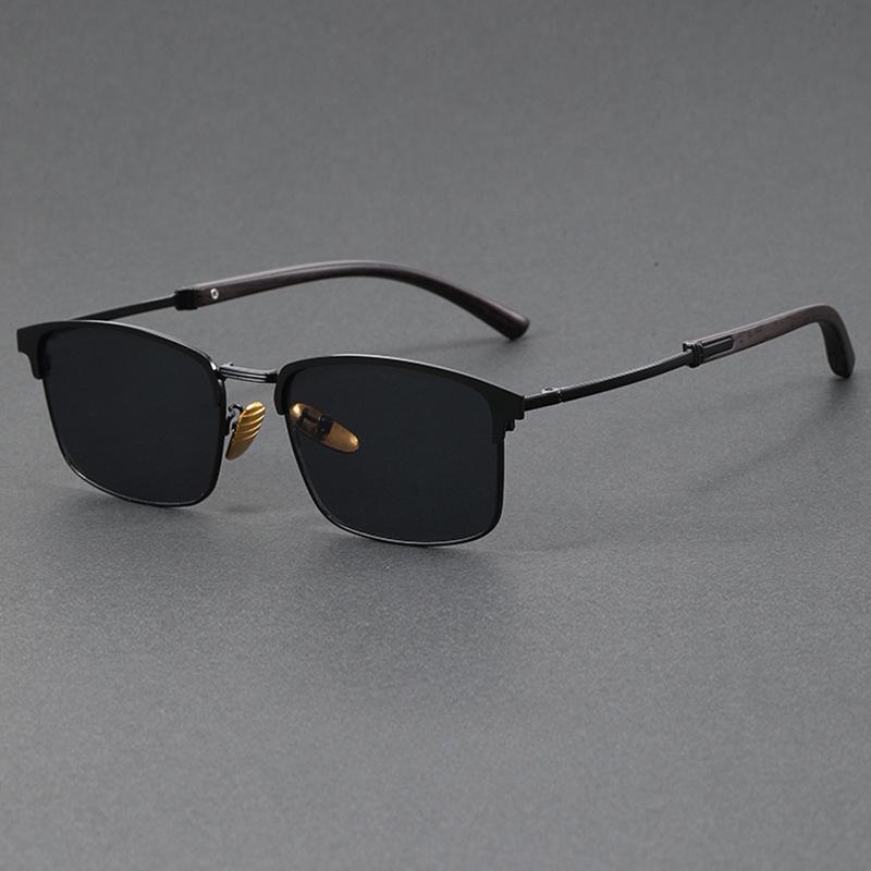 

Retro Half-frame Sunglasses for Men and Women, Small Face Artifact Temperament Plus Points Fashion Glasses 2025 High-quality Pop