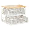 Coffee Station Organizer Coffee Bar Accessories Display Stand with Drawer Counter for Tabletop Countertop