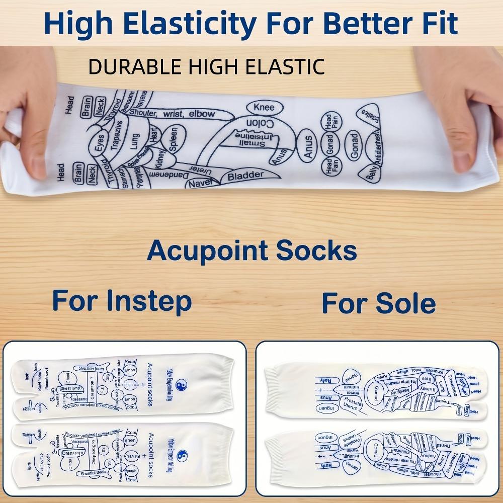 6Pcs Foot Pressure Point Therapy Trigger Point Massager Stick Acupressure Reflexology Sock with Massage Tools Set Foot Care Tool