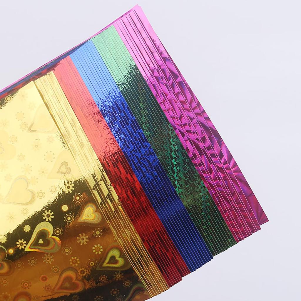 100 Glitter Aurora Foil Origami 15 Colorful for Making Paper Birthday Origami FineGoodOrigami Paper, Sheets, Paper, Colors, Paper, 15cm, Colors,