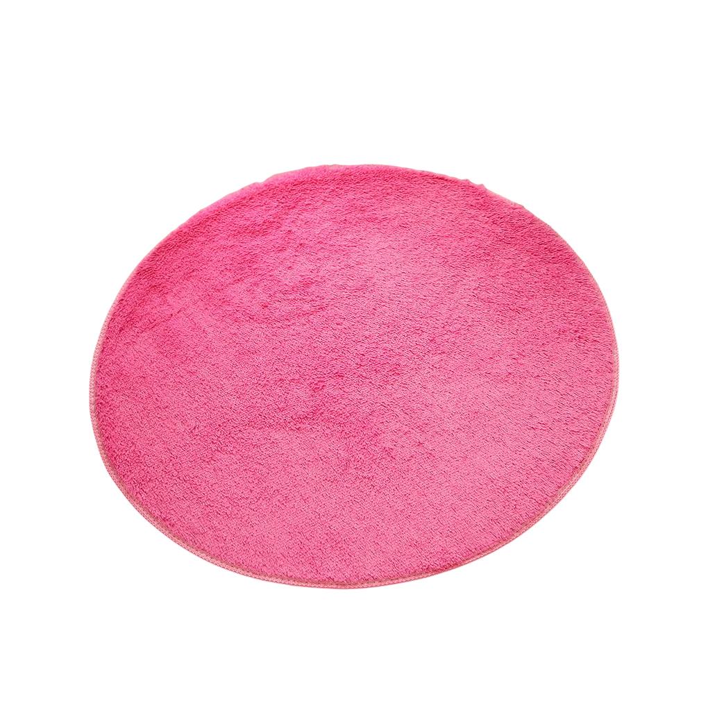 Runder Teppich Rutschfest Fußtuch Schlafzimmer Wohnzimmer Badezimmer Decke Boden Stuhlkissen Teppich Erker Korb Bettseite