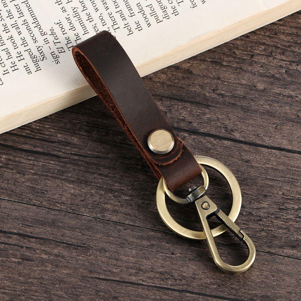 Valentine's Day Gift Fashion Gift For Him Accessories Car Key Ring Leather Keychain Bag Pendant