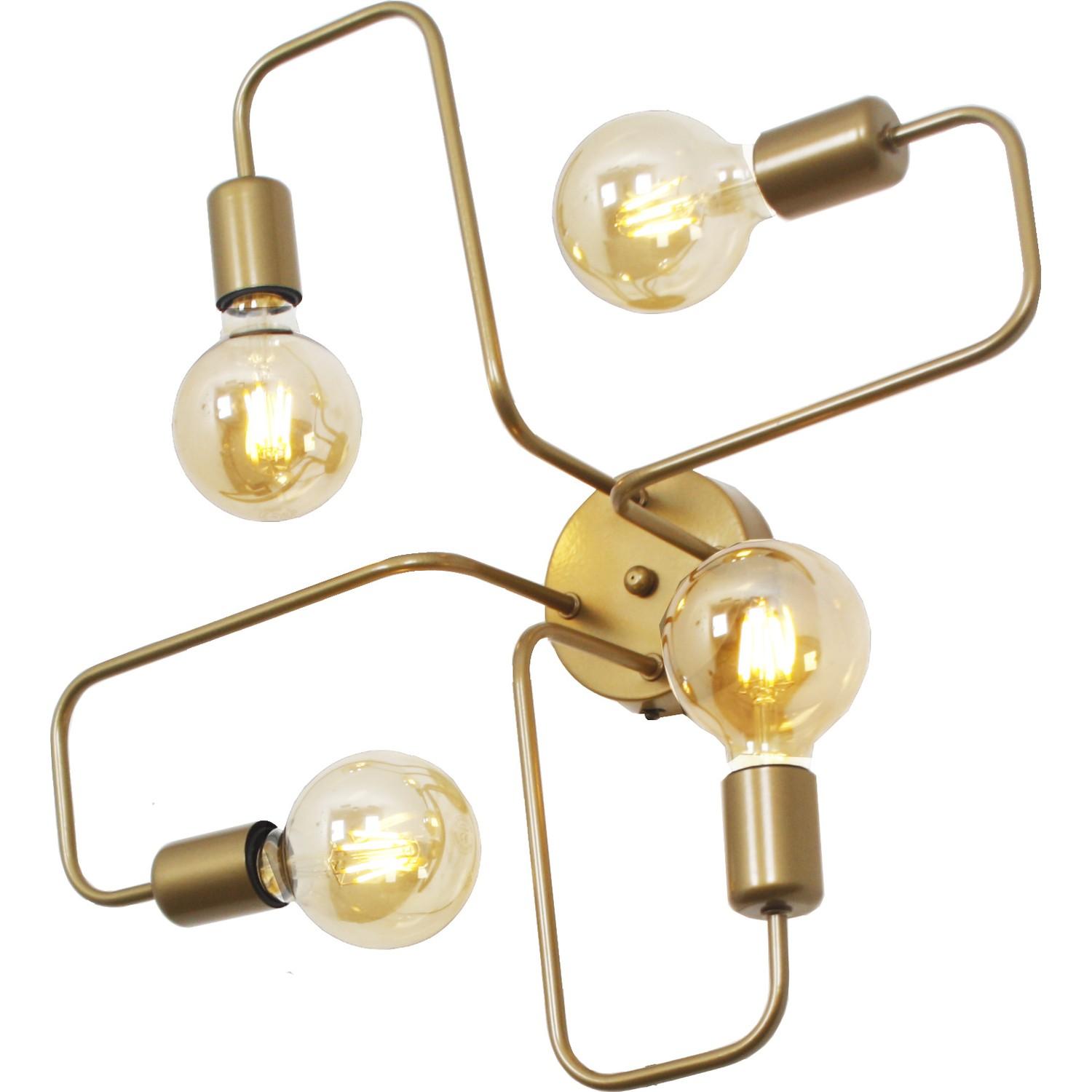 

Антикварный плафонер из 4 предметов Nice Loop / потолочная люстра