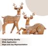 Decorațiune de Crăciun cu ren Sculptură Statuetă Fulg de zăpadă Rășină Cerb Decorațiuni de Crăciun cu ren Accesorii Pentru Sufragerie Dormitor