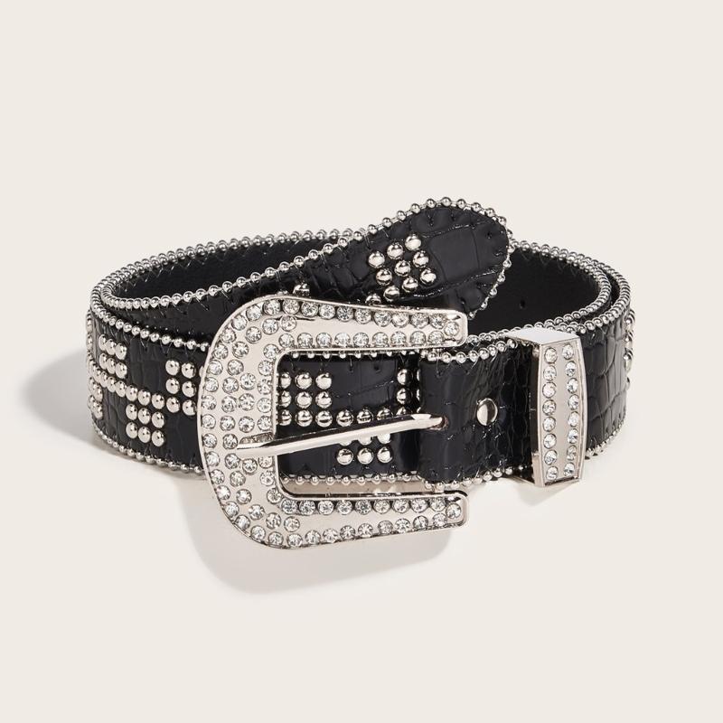 Subculture Belt  Rivet Studded Belt for Jeans Shorts Belt Women Waist Decors Pants Waist Belt Girl Waist Ornaments