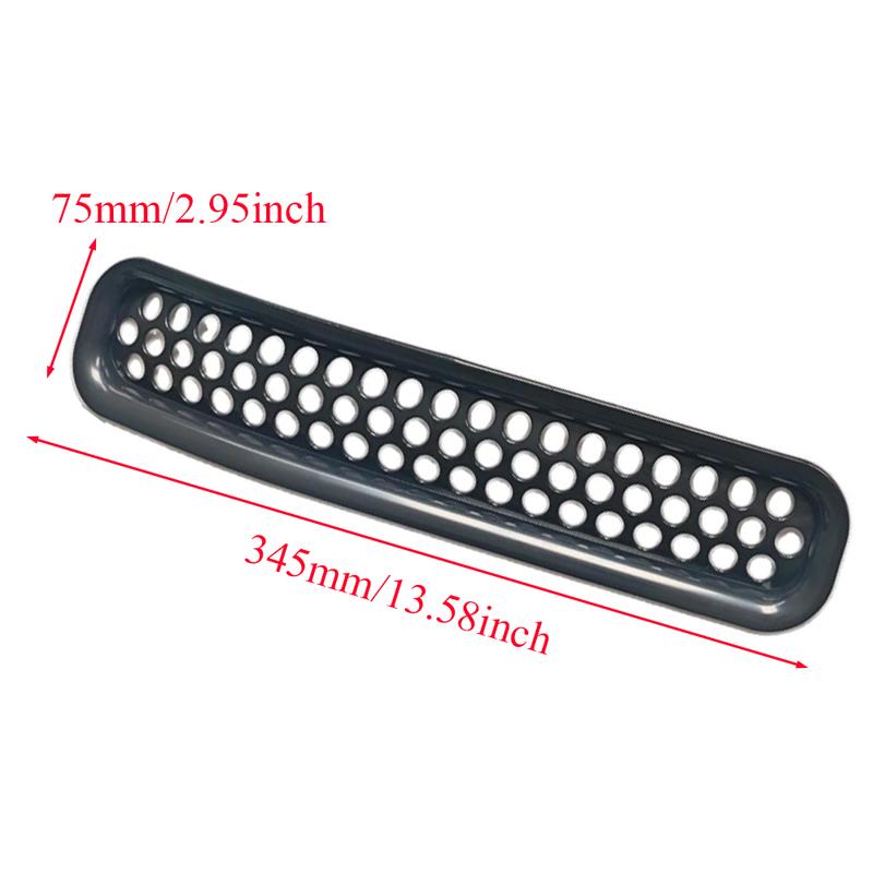 7Pcs Front Grill Mesh Grille erts Cover Trim Kit for Jeep Wrangler TJ 1997 1998 1999 2000 2001 2002 2003 2004 2005 2006