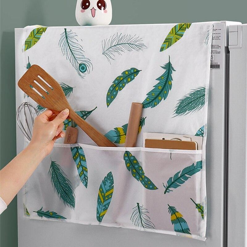 Refrigerator Cover Cloth with Storage Bag,Refrigerator Storage Bag with Single and Double Doors,Washing Machine Protective Cover