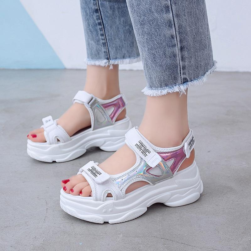 solid black platform sandals