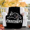 Panthers Flannel Blanket Soft All-Season Throw, Design for Camping, Car Travel, Hiking Sofa, Bed, Office Perfect Gift for Parties