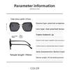 Women's Polarized Sunglasses for Driving, European and American Trendy Fashion Retro Large Frame Sunglasses, Black Frame UV400