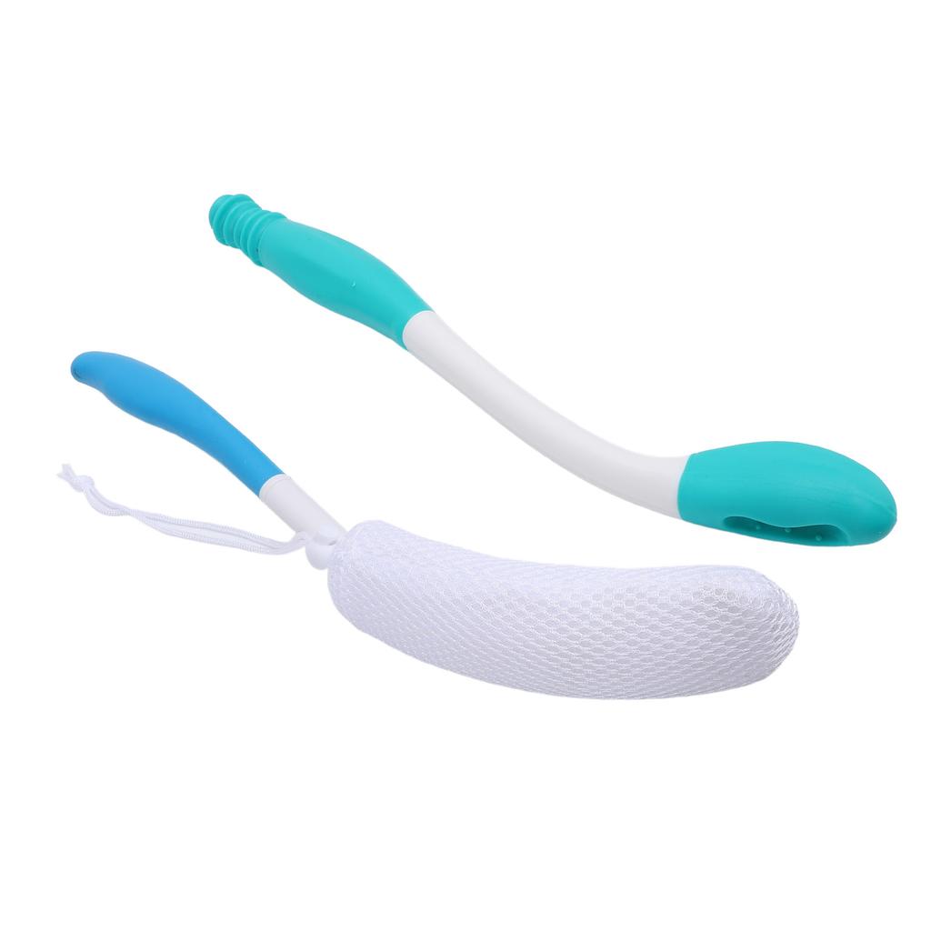 Butt Wiper Tool Toilet Aid Butt Cleaner Anti Slip Curved Handle Shower Bath Brush Set