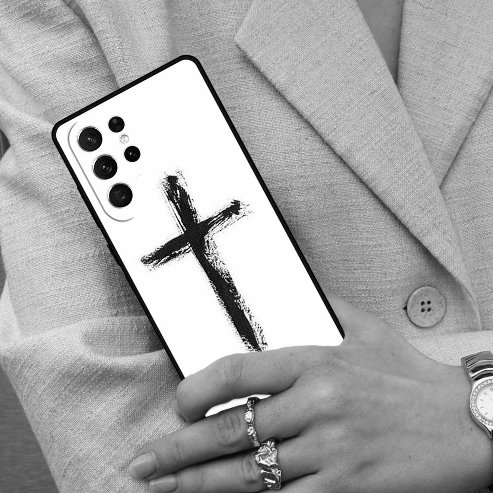 Bible Jesus Christ Christian Cross Cell Phone Case for Samsung Galaxy S26 Ultra S25 S24 S23 S22 S21 S20 Note10 Cover