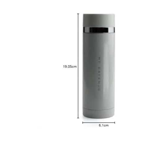 Pearl Metal 300ml Stainless Steel Water Bottle, Direct Drinking, Pure White, Premium My Cafe Slim, H-6929