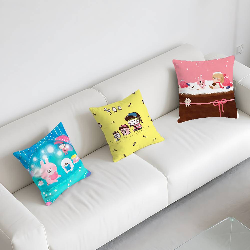K-KANAHEI Cute Pillow Case Cushion Cover Soft Cute Throw Pillow Case For Car Sofa Pillowcase Polyester With Zipper
