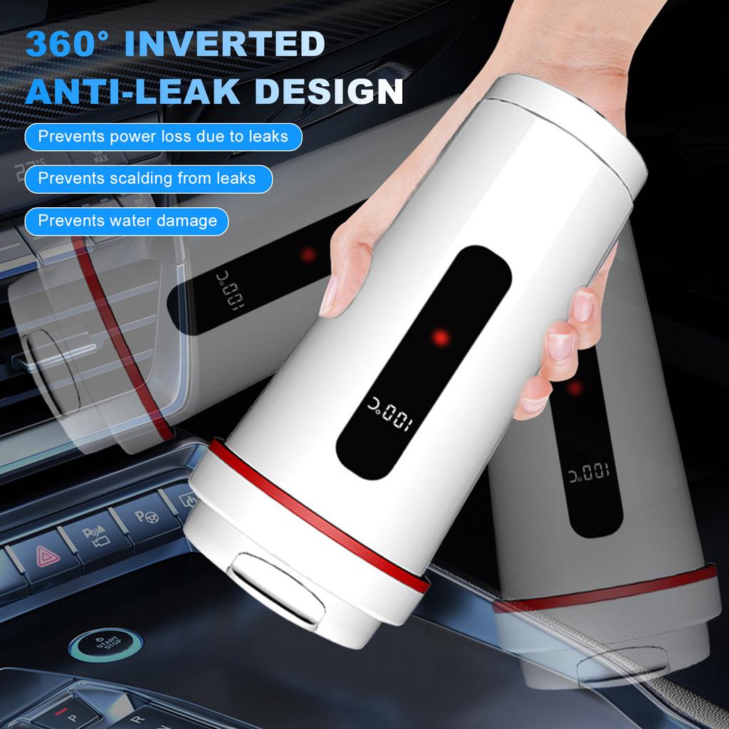 Car Electric Kettle 12V/24V Truck Heating Cup Small Electric Water Kettle for Travel