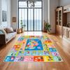 Alfombra Educativa para Niños con Alfabeto ABC y Animales, Antideslizante, para Jugar, Decoración del Hogar para Habitación Infantil, Sala de Juegos, Guardería, Jardín de Infancia