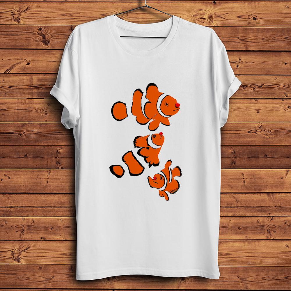 

Red Nose Joker FishClownfish Funny Amphiprioninae TshirtShort Sleeve Oneck Unisex Casual TShirtNocrack Breathable Printing S