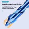Masonry Concrete Spiral Drill Bit Eccentric for Glass Ceramic Tile Brick Plastic Wood Mason Hard Alloy Wall Hole Cutter Saw Blue