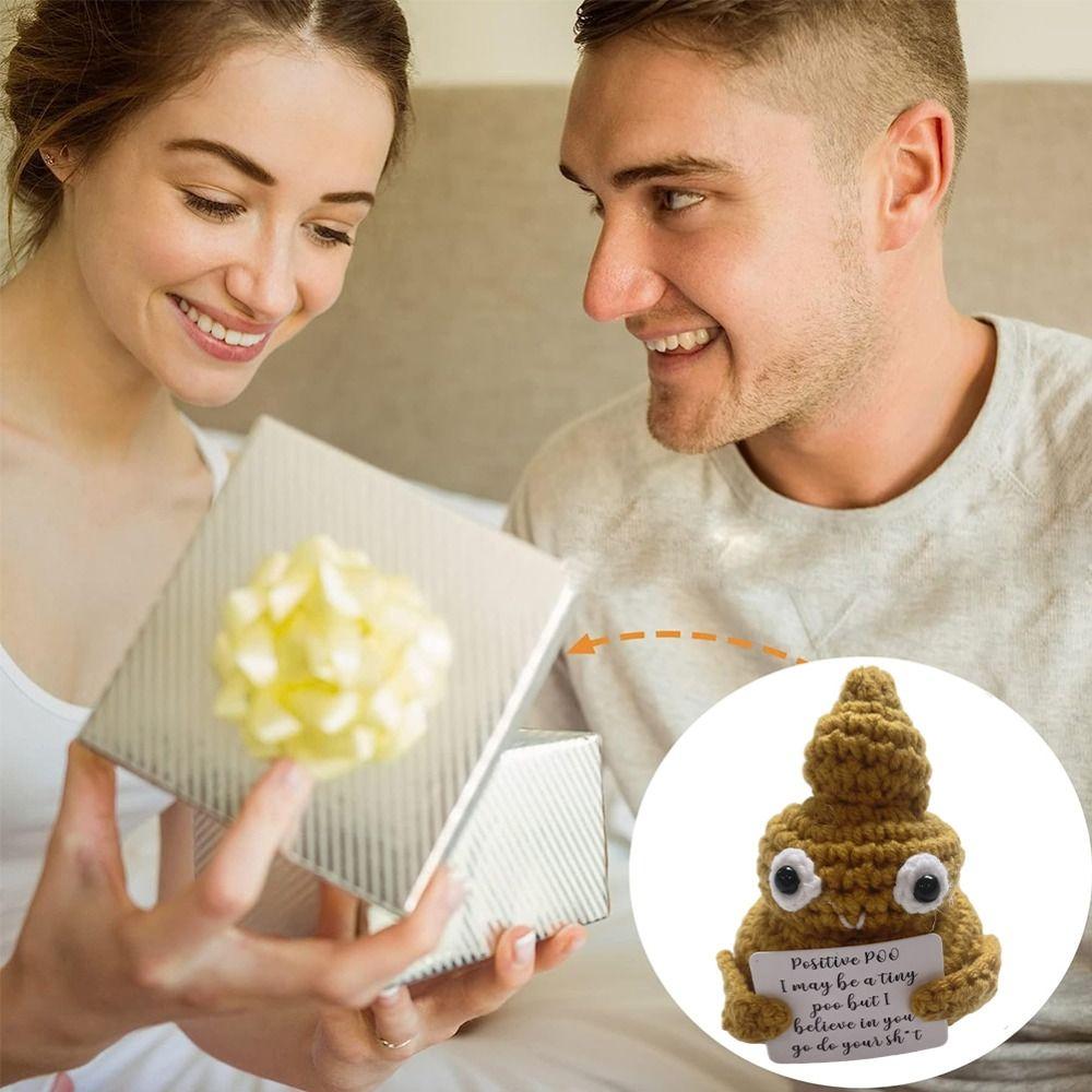 

Craft Doll Knitting Potatoes Doll With Positive Card Weaving Doll Pendant Home