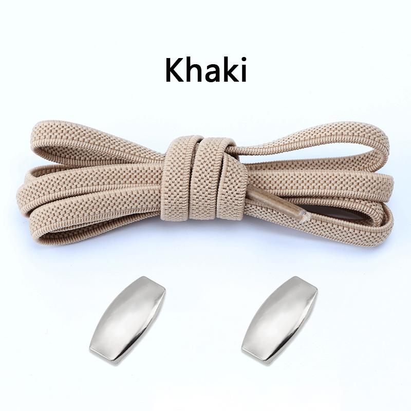 1Pair Elastic Laces Sneakers New Lock Flat Shoelaces Without ties Kids Adult No Tie Shoelace Rubber Bands Shoes Accessories