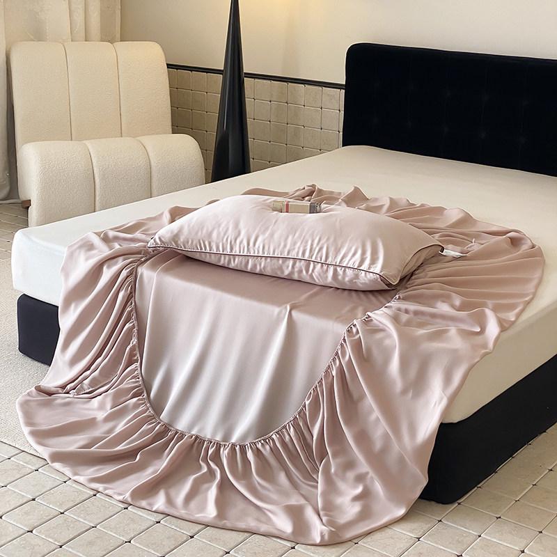 Tencel 360° Elastic Band Cooling Bed Cover for 1.5/1.8m Mattress - Silky Summer Comfort