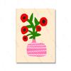 Colorful Boho Living Room Home Decor Positive Kind Girl Quote Poster Picture Wall Art Print Abstract Pink Flower Canvas Painting