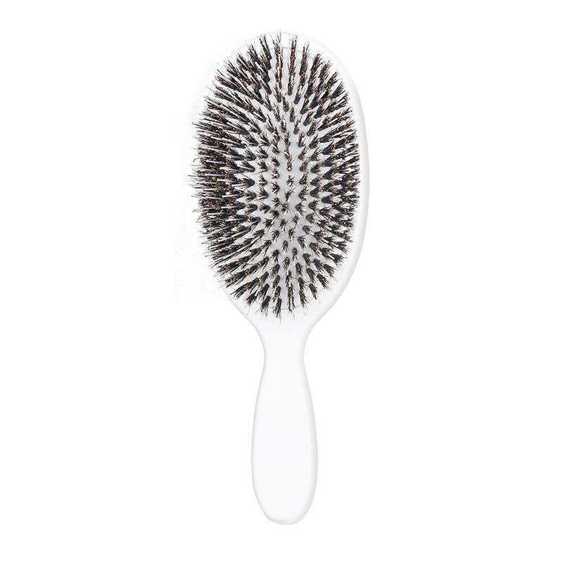 Natural Boar Bristle Hair Brush Professional Scalp Massage Comb for Detangling & Hair Straightening, Barber Quality Accessories