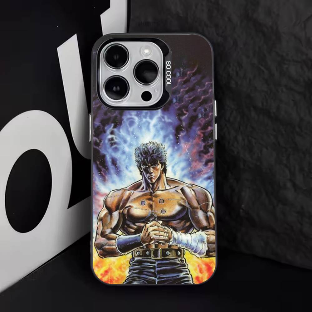 

H-Hokuto no Ken Phone Case For iPhone 17,16,15,14,13,12,11,Pro,Max,Plus,E,Air,Mini Black Tpu Cover iPhone17Promax