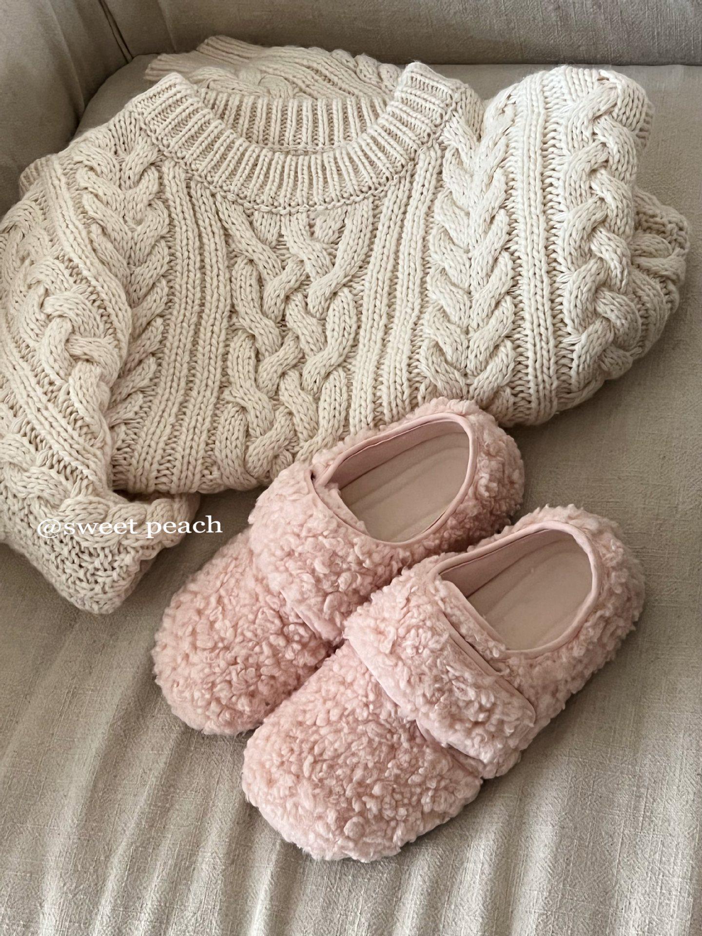 2024 Женские зимние ботинки на липучке Сладкий персик с мехом и подкладкой из натуральной овчины 35 розовый 3680₽