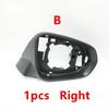 Car Rearview Mirror Cover Frame Lens Lower Cap Trim For LEXUS NX NX200 NX300 2015-2020 RX300 RX450 2016-2020