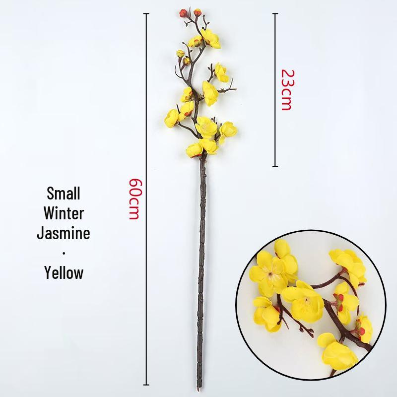 

Wax Plum Blossom Decorative Stems – Artificial Flower Ornaments for Living Room, Garden, Wedding & Photography Decor