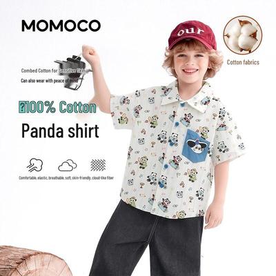 MOMOCO Boys' Short Sleeve Casual Shirt