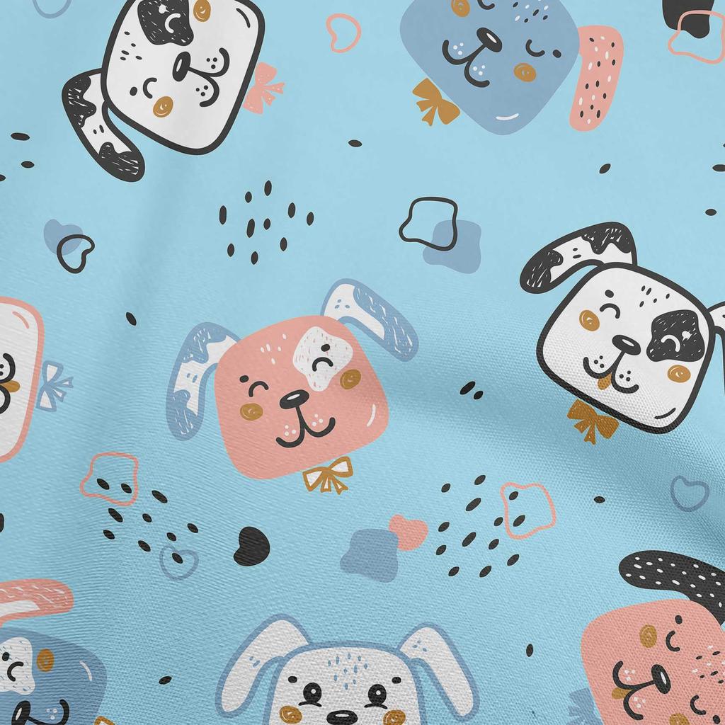 oneOone Cotton Flex Gray Fabric Kawai Craft Projects Decor Fabric Printed By The Yard 40 Inch