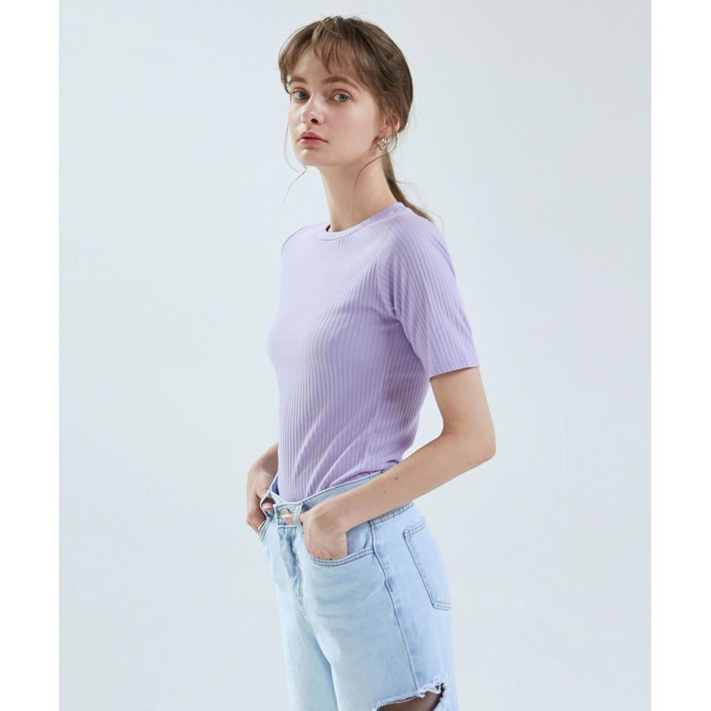 

NICKNICOLE Slim Round Half TeeЛаванда