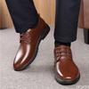 Fashion Men's Business Shoes Black Formal Work Shoe Fashion Comfortable Leather Shoes Lace Up Lightweight Male Footwear Zapatos Homme