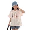 FloRmil Girls' Cartoon Print Short Sleeve T-Shirt