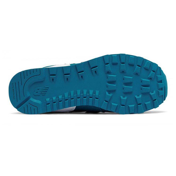 New Balance 574 Big Kid High Visibility - Teal Kids Sneakers White KL574CJG