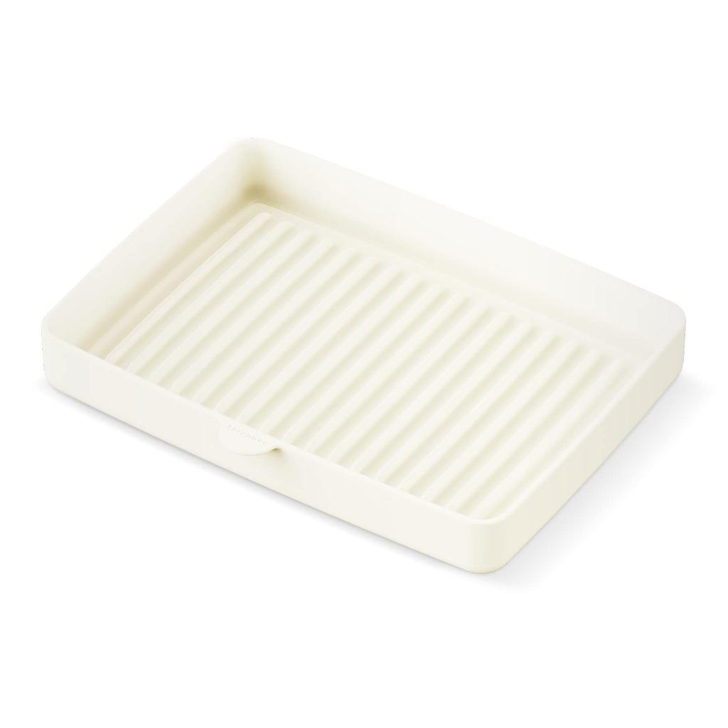 Teranuvo BALMUDA Toaster Oven Compatible Silicone Deep Square Plate Toaster and Microwave SILICONE OVEN White Tray, Heat-Resistant Tray, [BALMUDA