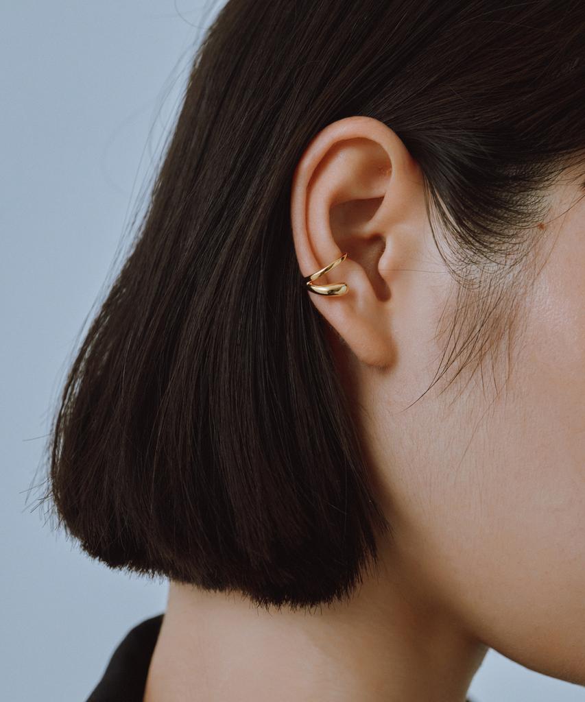 Novice Tokyo Mini Double Layered Ear Cuff / Gold