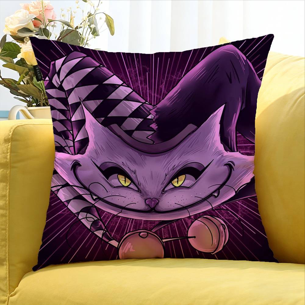Cool CCheshire CCat Various Sizes Square Pillow Case For Car Home Bedchamber Decor