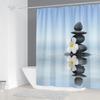 Pebble Printed Shower Curtain Mildew Washable Curtain With Hook Bathroom Decorative Curtain Rocks 3D Shower Curtains 240*180Cm
