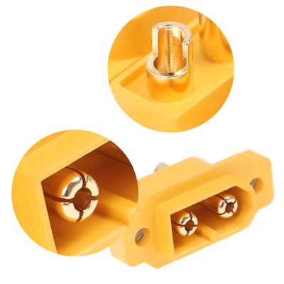 XT60E1-M Fixed XT60 Male Plug Connector for RC Model Airplane Helicopter FPV Racing Drones Vehicles DIY Accessories
