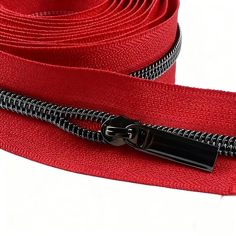 2/3/4/5M Meetee 5# Nylon Coil Zipper Tape + Zippers Slider Head for Garment Sewing Zip Closure Repair Kit Replacement Accessory