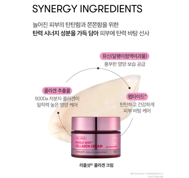 VT COSMETICS Riddle Shot Collagen Cream 50ml — Hydrating & Firming Collagen Face Cream