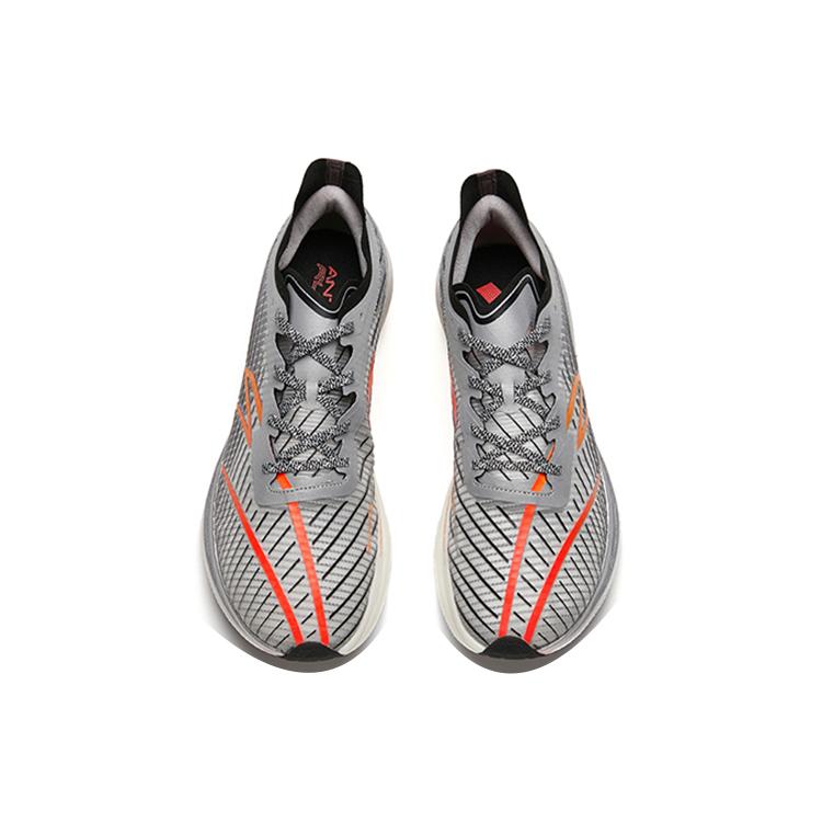 New Anta C202 GT Cushioning Slip Resistant Support Rebound Low Top Running Shoes Men's Silver Black Red Moon Eclipse 112145589S-4