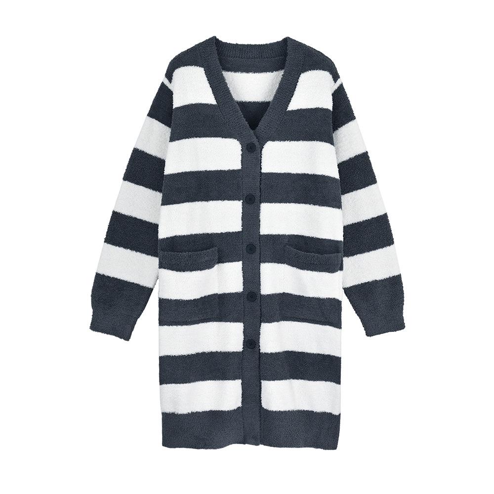 Damen Fleecegefütterter Kapuzen-Cardigan und Lange Hose Set