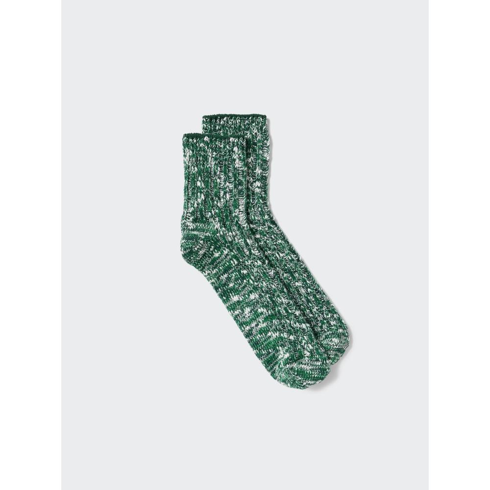 Uniqlo Japan Half Socks Color Slub Yarn